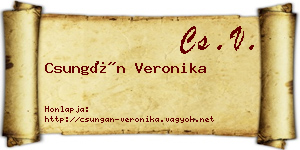 Csungán Veronika névjegykártya
