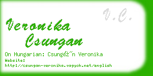 veronika csungan business card